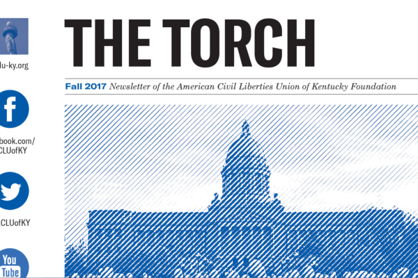 Screenshot of front page of Newsletter