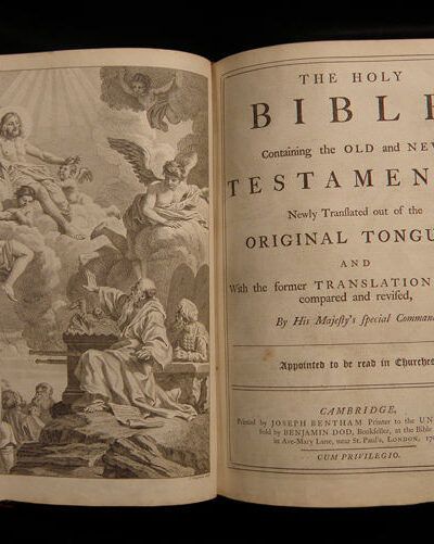 Photo of an open Bible