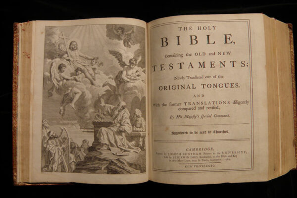 Photo of an open Bible