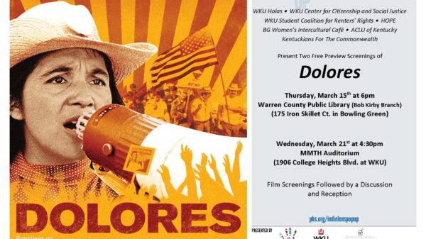 Flier for Bowling Green Dolors film screening events