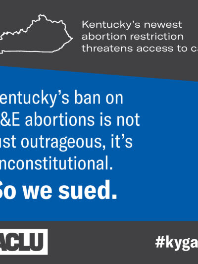 Graphic saying So We Sued on HB 454