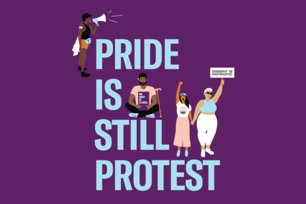 Graphic reading Pride Is Still Protest