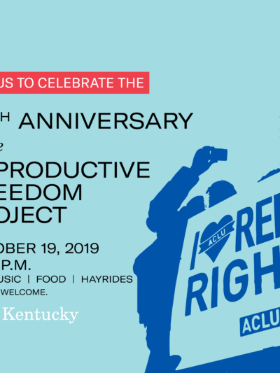 Join us to celebrate the 30th Anniversary of the Reproductive Freedom Project. October 19, 2019 from 2pm to 5pm. Featuring live music, food, and hayrides. All are welcome. Kindly RSVP for directions.celebrate the 30th Anniversary of the Reproductive Freed
