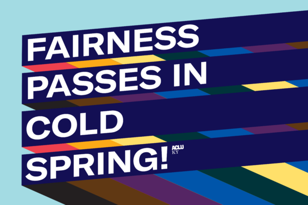 Fairness Passes in Cold Spring