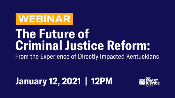 The Future of Criminal Justice Reform Webinar Website Event Photo