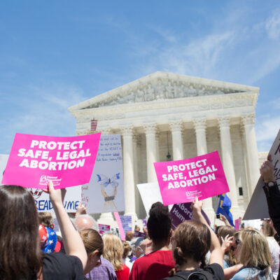Protesters at SCOTUS for Abortion Rights