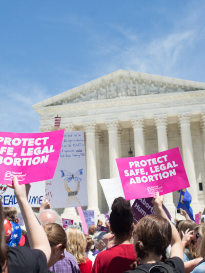 Protesters at SCOTUS for Abortion Rights