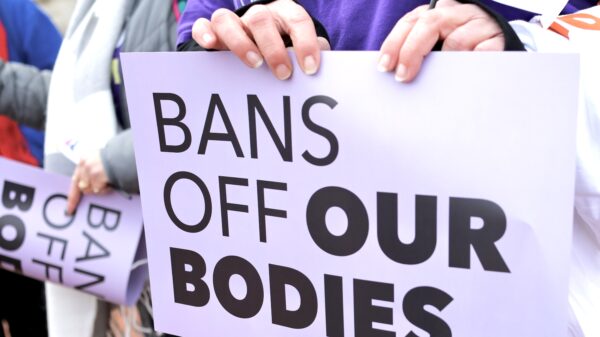 Bans Off Our Body Placard at Capitol