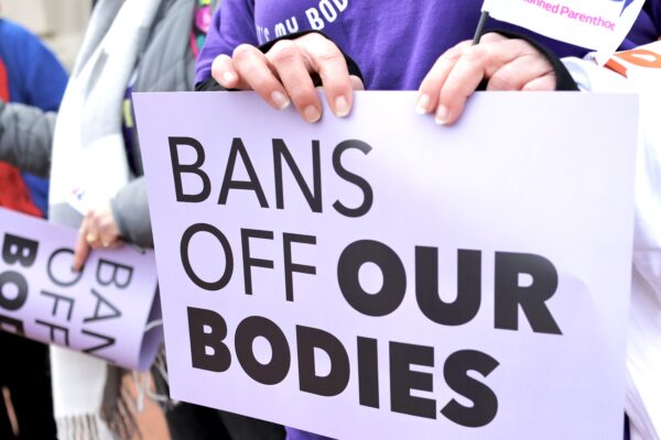 Bans Off Our Body Placard at Capitol