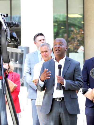 Kungu Njuguna at Hall of Justice Press Conference