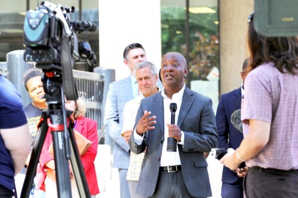 Kungu Njuguna at Hall of Justice Press Conference