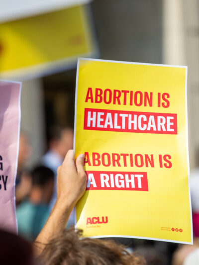 Abortion is Healthcare Protest Sign Photo