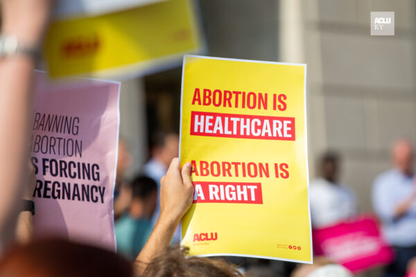 Abortion is Healthcare Protest Sign Photo