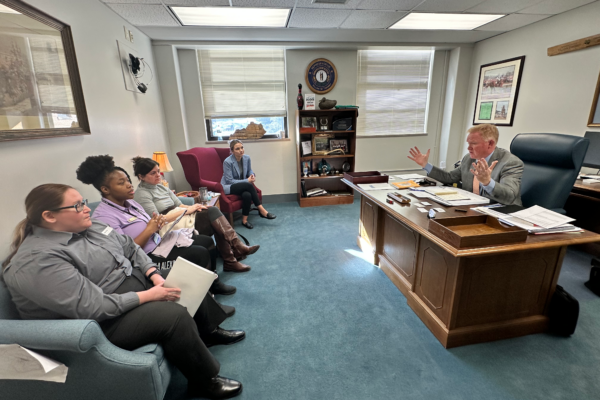 Vounteers and ACLU Meet With Rep Timony