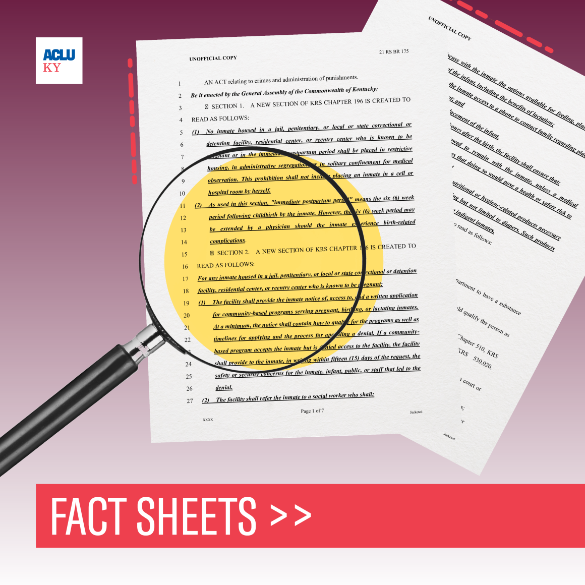 Legislative Fact Sheets Square Graphic