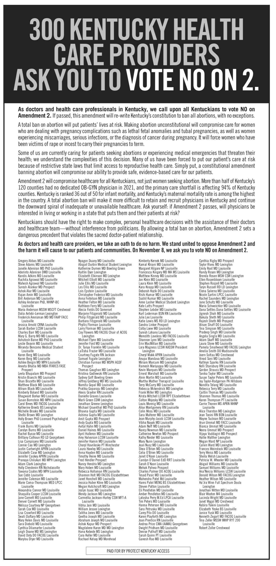 Protect Kentucky Access Healthcare Providers Open Letter Advertisement.jpg