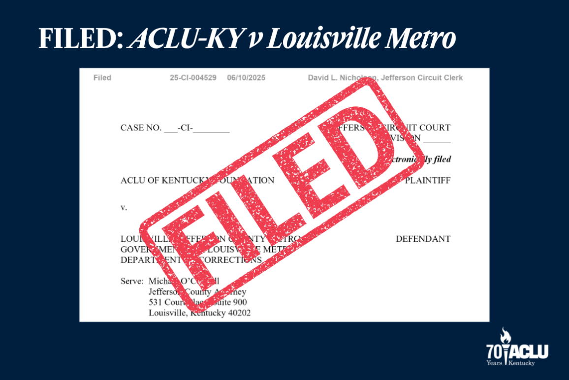Filed: ACLU-KY v Louisville Metro