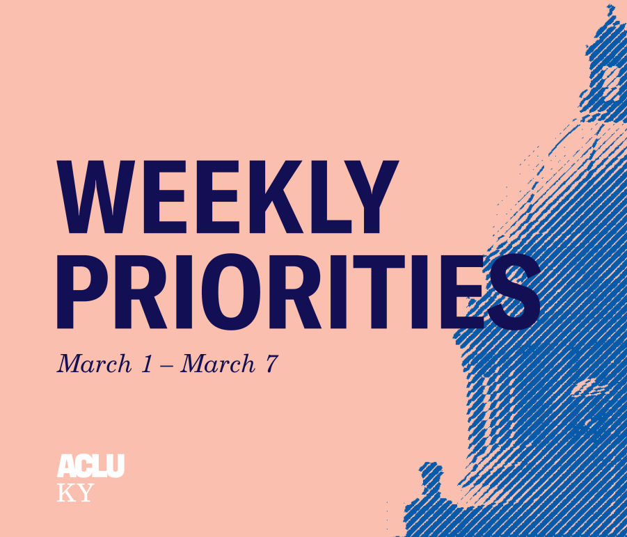 Weekly Priorities March 1 to 7