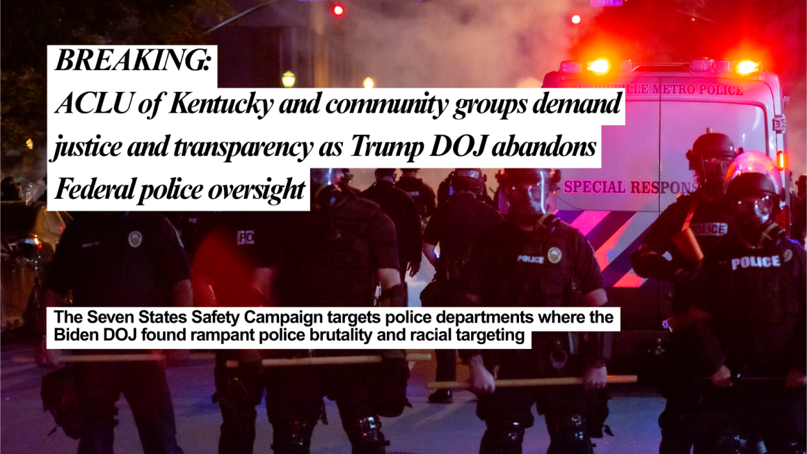 DOJ Rescinds consent decree