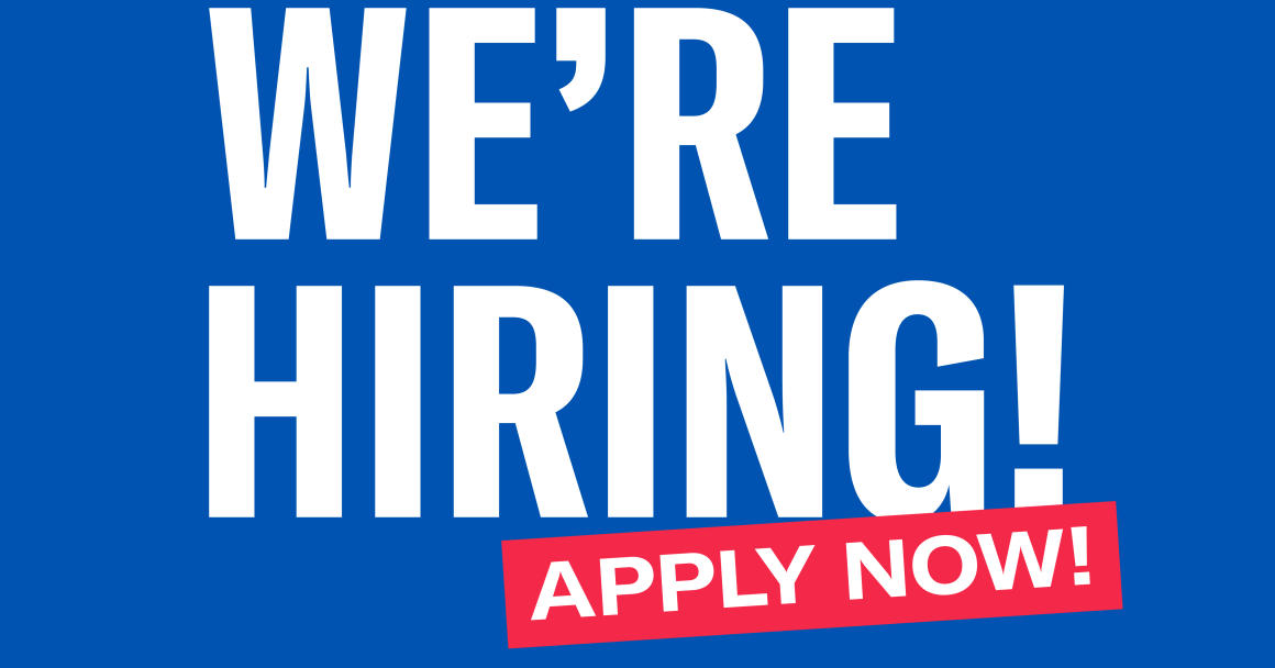 We're Hiring Graphic