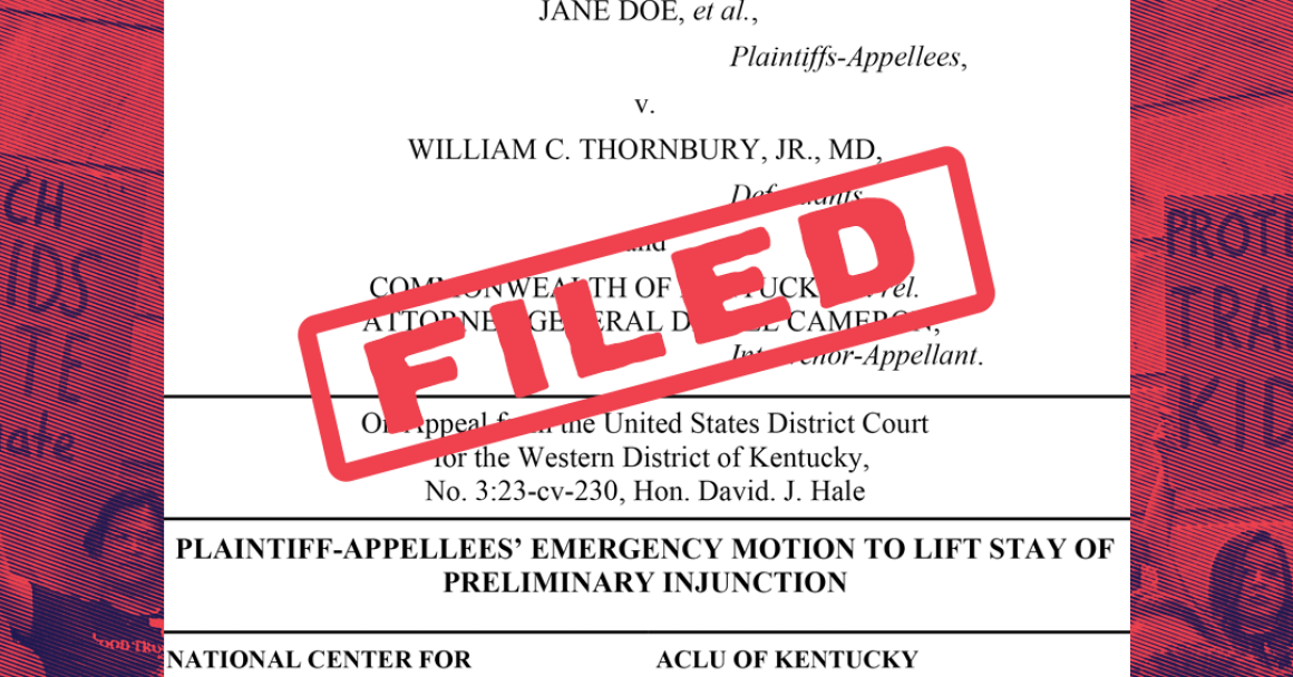 Motion Filed to Lift Stay