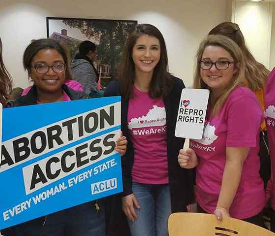 Group of young women at repro rights advocacy day